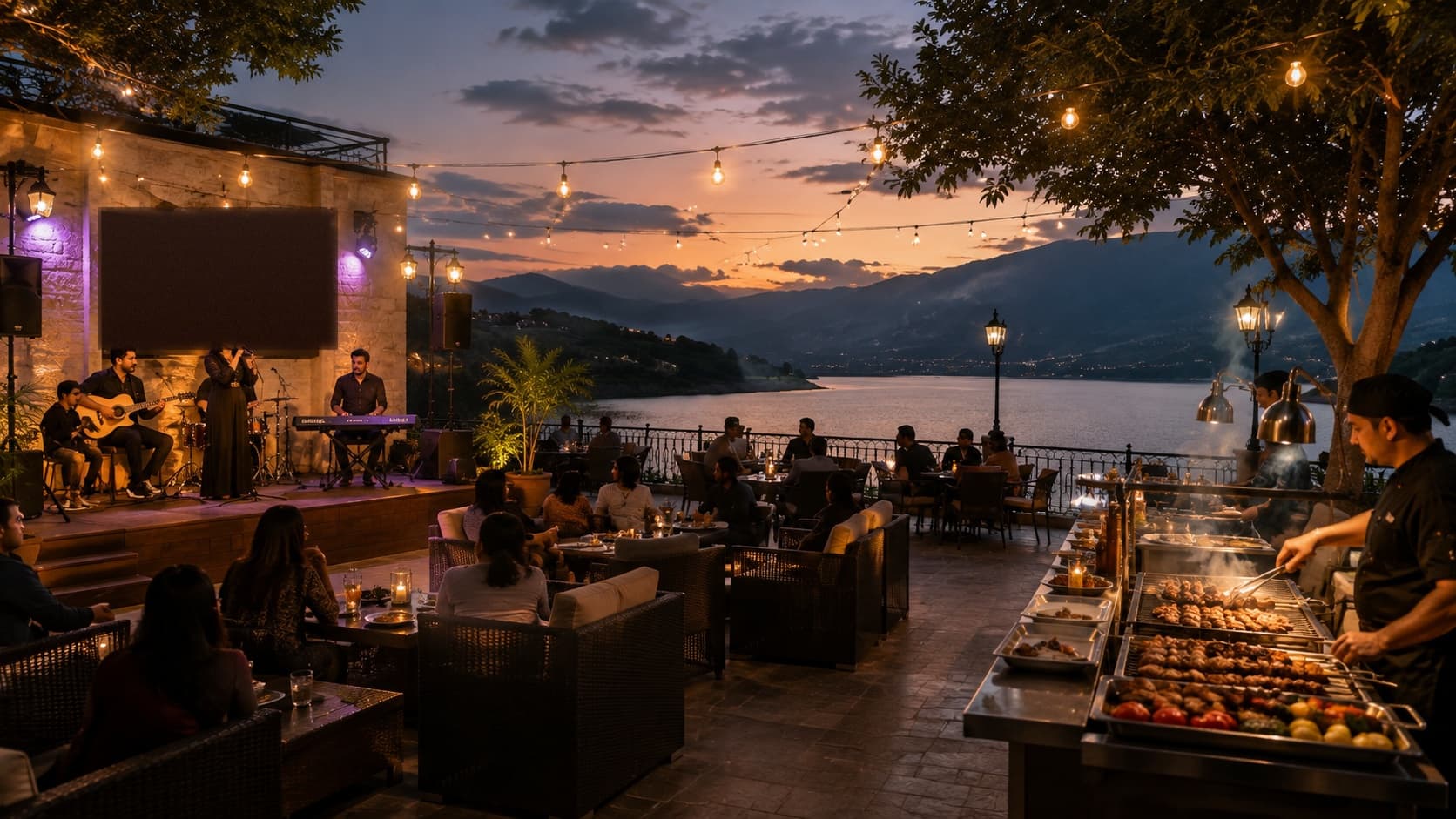 Weekend music night and BBQ at Miras Resort